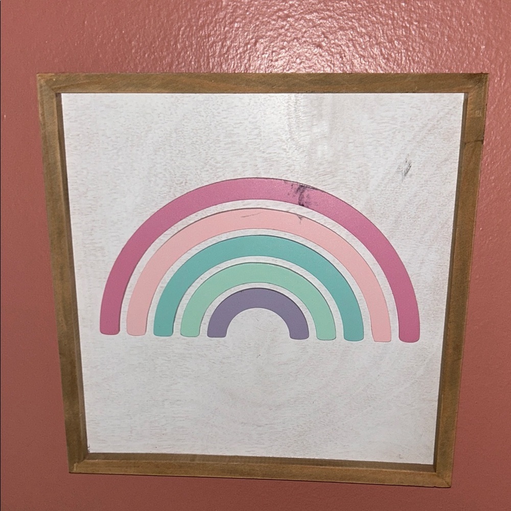 Pastel Rainbow Wall Art Decor